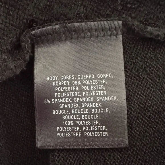 Anthropologie Deletta Boucle Shimmer Sequins Sweater in black. Size: Medium - Picture 6 of 8